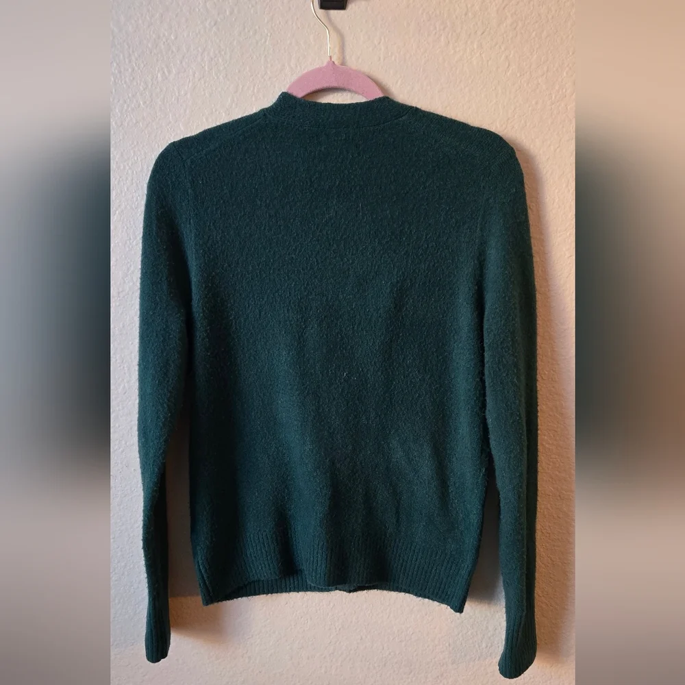 J Crew EXSTRA SOFT  Women's Green Cardigan Sweater Size S #0011
